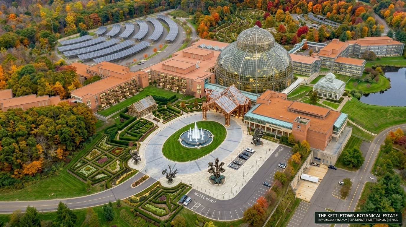 The Kettletown Botanical Estate Master Campus Panorama