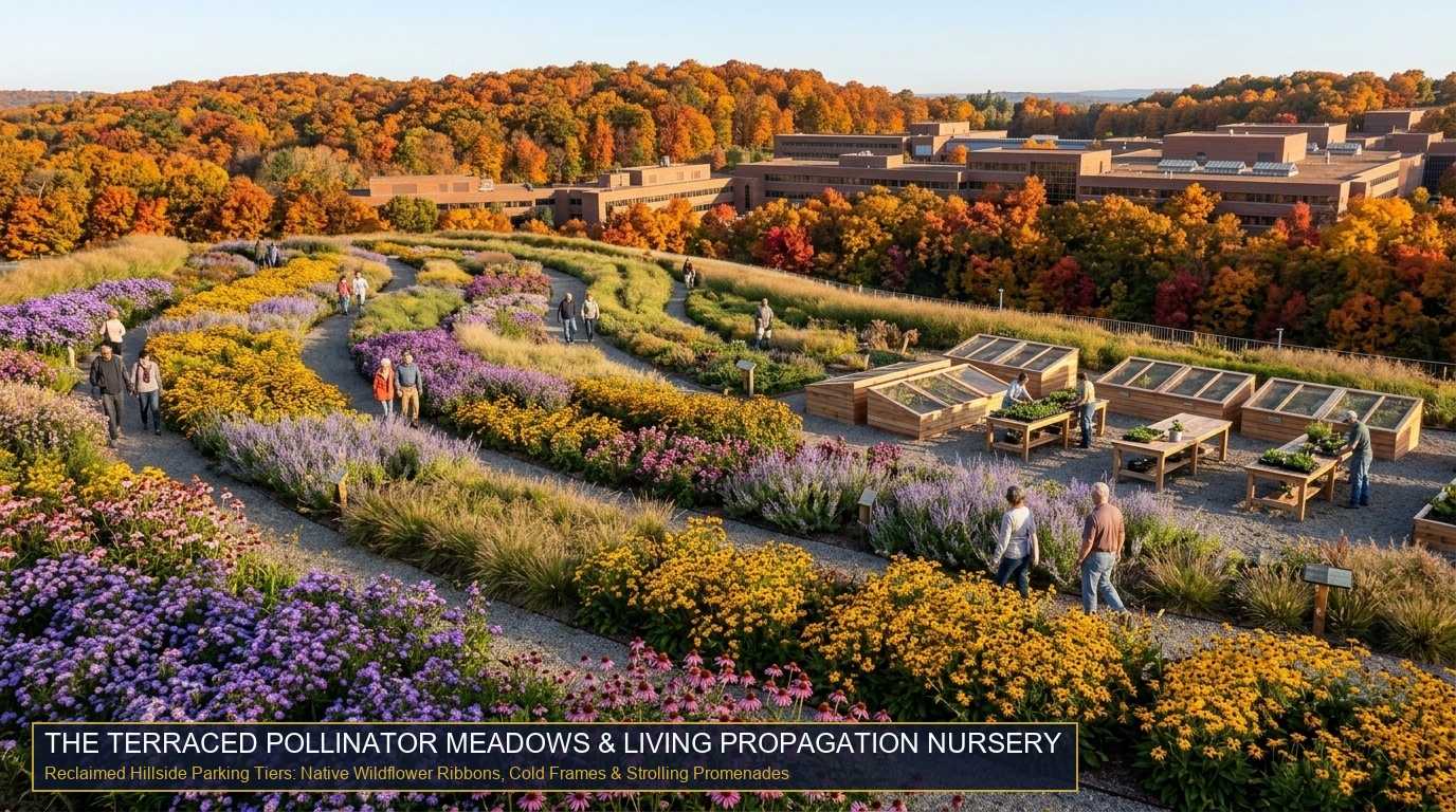 Surplus Parking Repurposing: Living Nursery & Meadow Restoration