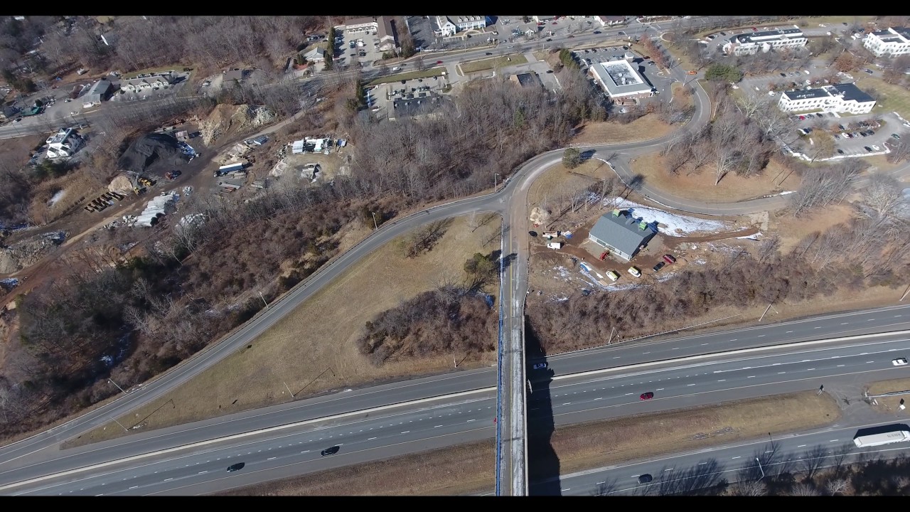 I-84 Exit 15 Interchange Drone View